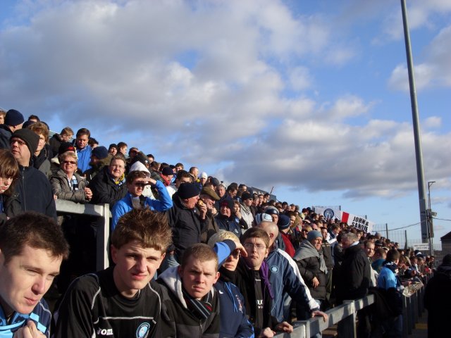 Wycombe Fans in the Uplands Terrace